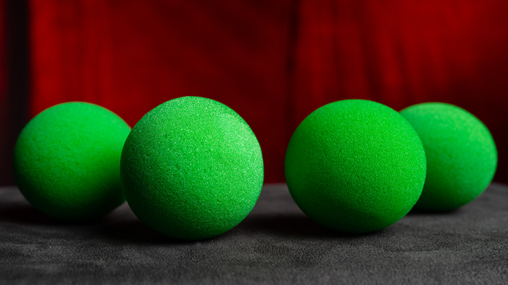 Magic Sponge Balls 4PK GREEN 3" | Murphy's Magic