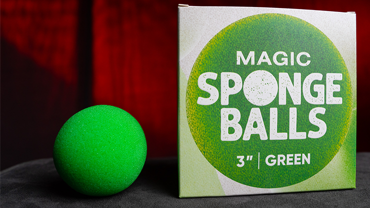 Magic Sponge Balls 4PK GREEN 3" | Murphy's Magic