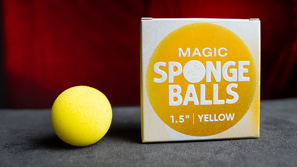 Magic Sponge Balls 4PK YELLOW 1.5