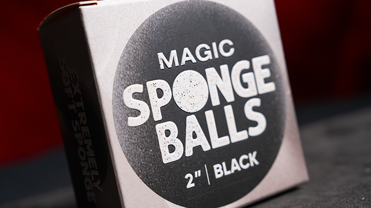 Magic Sponge Balls 50PK BLACK 2" | Murphy's Magic