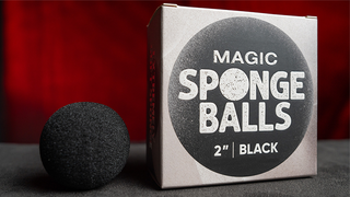 Magic Sponge Balls 50PK BLACK 2" | Murphy's Magic