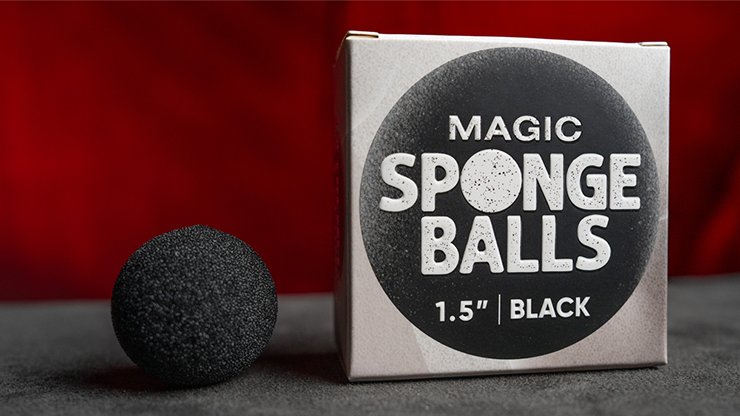 Magic Sponge Balls 50PK BLACK 1.5" | Murphy's Magic
