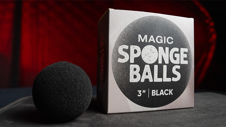 Magic Sponge Balls 50PK BLACK 3" | Murphy's Magic