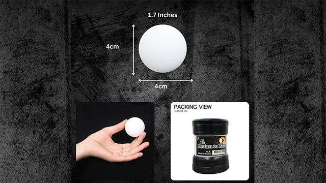 Return Ball (White, 1.7") | JL Magic