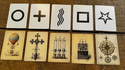 Dr Nevin's Psychic Testing Cards (ESP Set) | Dead Rebel Productions