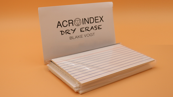 Six Acro Index (Stage) Dry Erase | Blake Vogt