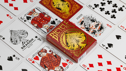 Bicycle Dragon Red Playing Cards | US Playing Card Co