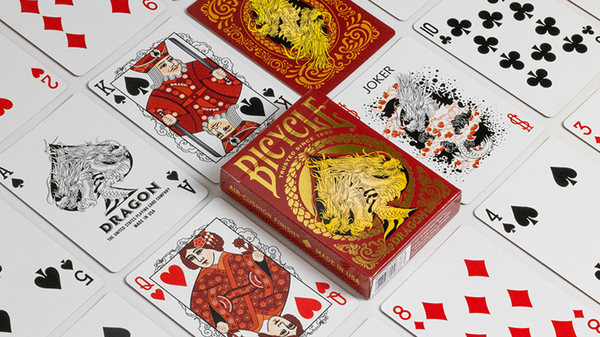 Bicycle Dragon Red Playing Cards | US Playing Card Co