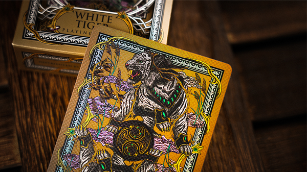 White Tiger Luxury Frame | Ark Playing Cards