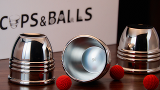 Cups and Balls Set MINI (Stainless-Steel) | Bluether Magic and Raphael