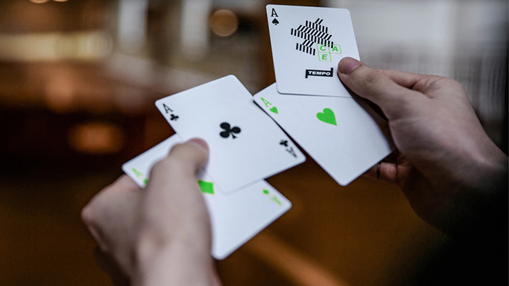 Tempo Green Playing Cards