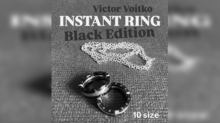 Instant Ring (silver/black, Size 10) | Viktor Voitko