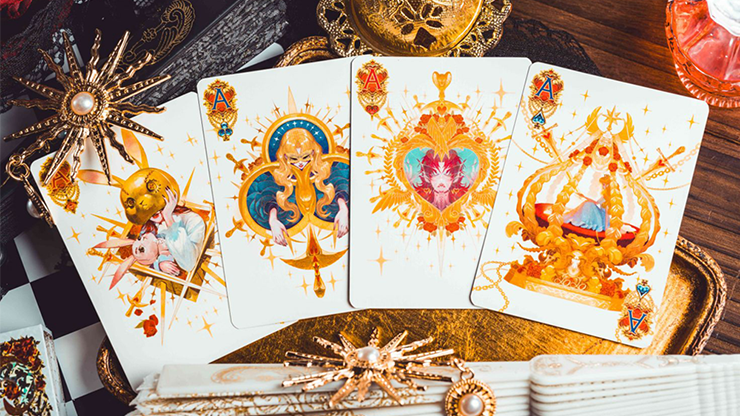 Silence V3 (White) Playing Cards | KING STAR