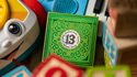 Alphabet Blocks (Green) Playing Cards | Kings Wild Project