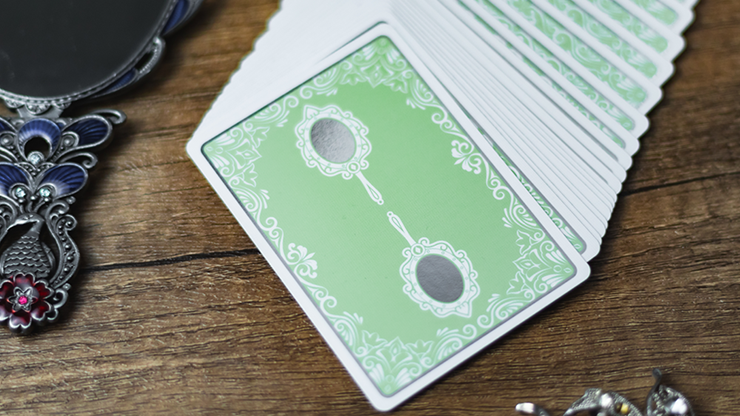 Reflections Epiphany (Green) Playing Cards | Emily Sleights