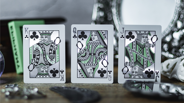 Reflections Epiphany (Green) Playing Cards | Emily Sleights
