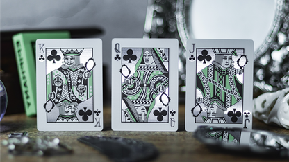 Reflections Epiphany (Green) Playing Cards | Emily Sleights