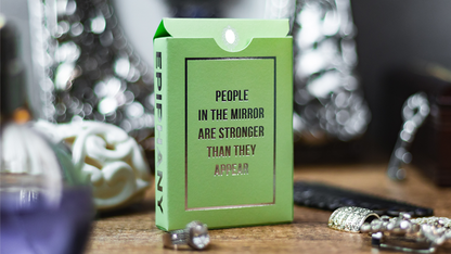 Reflections Epiphany (Green) Playing Cards | Emily Sleights
