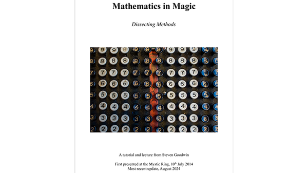 The Maths in Magic | Steven Goodwin - (Download)