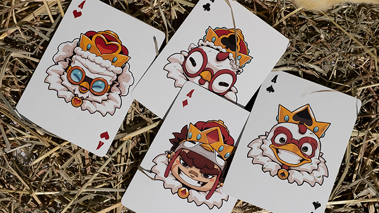 BICYCLE CHKNS & CROWNS PLAYING CARDS