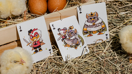 BICYCLE CHKNS & CROWNS PLAYING CARDS