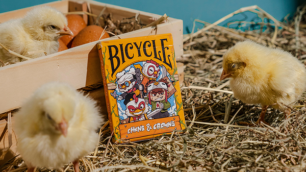 BICYCLE CHKNS & CROWNS PLAYING CARDS
