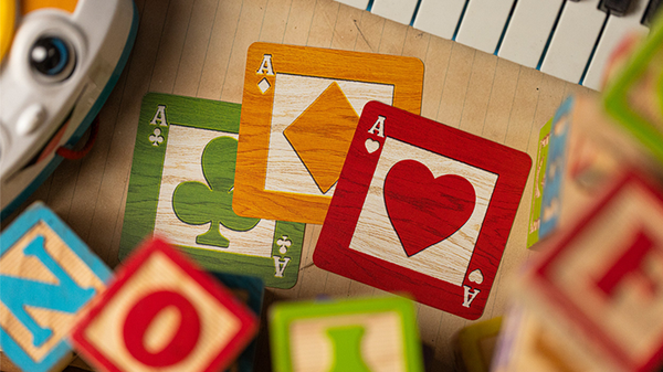 Black Alphabet Blocks Playing Cards | Kings Wild Project