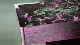 Gilded Nebula Stellar Purple Playing Cards(purple star)