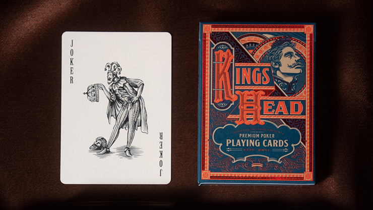 King's Head (Blue & Red) Playing Cards | Joker and the Thief