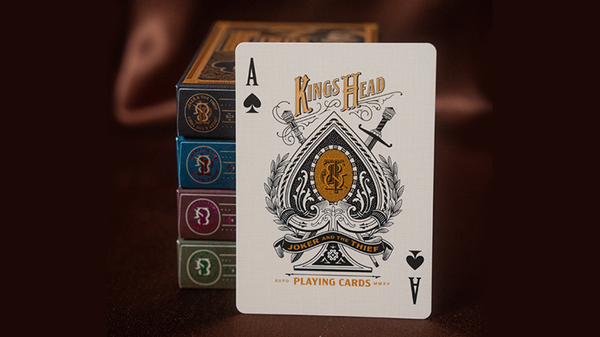 Kings Head (Green & Yellow) Playing Cards | Joker and the Thief