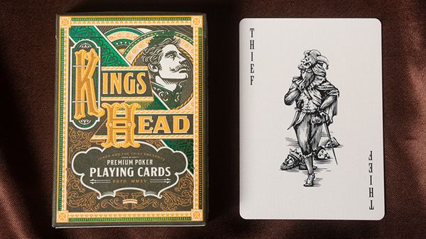 Kings Head (Green & Yellow) Playing Cards | Joker and the Thief