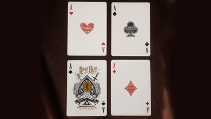 King's Head (Black and Gold Foil) Playing Cards | Joker and the Thief