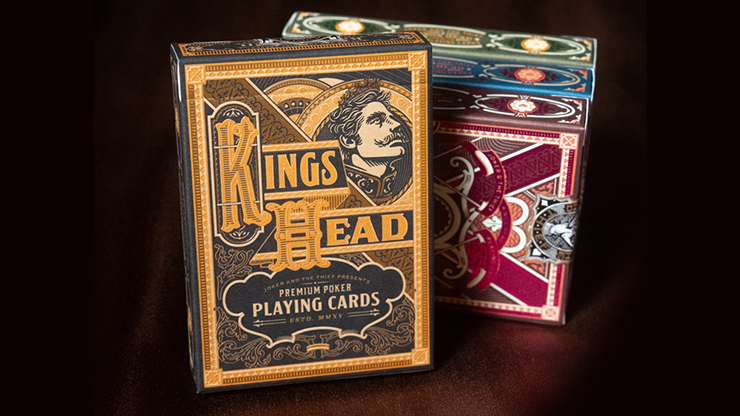 King's Head (Black and Gold Foil) Playing Cards | Joker and the Thief