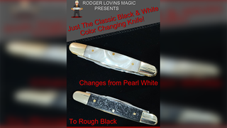 Color Changing Knife (Classic Black and White) | Rodger Lovins