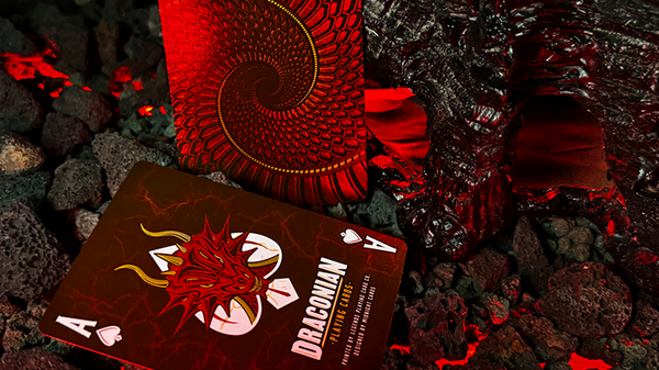 Draconian Crimson Playing Cards | Midnight Cards