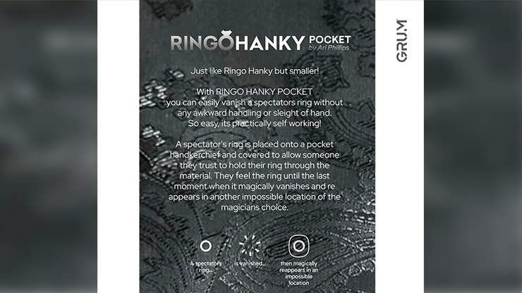 Ringo Hanky Pocket (Black for BABU) | GRUM®