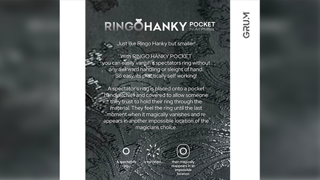 Ringo Hanky Pocket (Black for BABU) | GRUM®