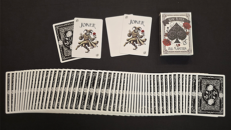 Rose Elites - Old Masters (Black) Marked Deck Playing Cards