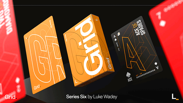 Grid Series Six- Typographic Playing Cards