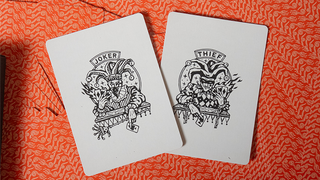 No Borders Edition 2 Crown Back (Red) Playing Cards | Joker and the Thief