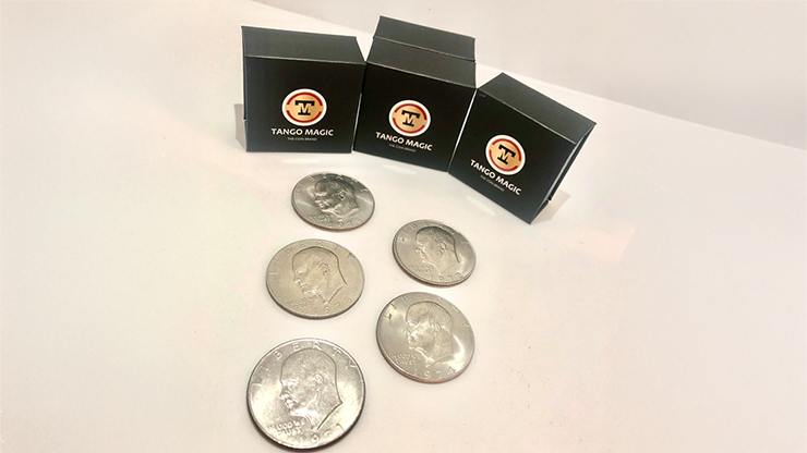 Expanded Shell Eisenhower Dollar (plus 4 Regular Coins) | Tango Magic