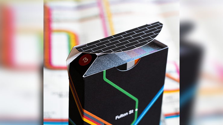 BLACK EDITION FULTON STREET MTA PLAYING CARDS (1972 VIGNELLI MAP EDITION)