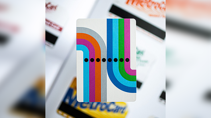WHITE EDITION FULTON STREET MTA PLAYING CARDS (1972 VIGNELLI MAP EDITION)