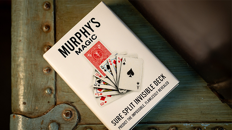 SURE SPLIT Invisible Deck Bicycle (Red) | Murphy's Magic