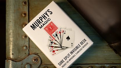 SURE SPLIT Invisible Deck Bicycle (Red) | Murphy's Magic