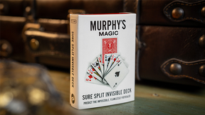 SURE SPLIT Invisible Deck Bicycle (Red) | Murphy's Magic