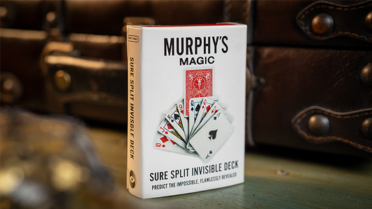 SURE SPLIT Invisible Deck Bicycle (Red) | Murphy's Magic