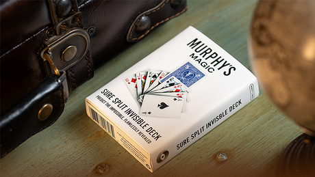 SURE SPLIT Invisible Deck Bicycle (Blue) | Murphy's Magic