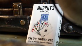 SURE SPLIT Invisible Deck Bicycle (Blue) | Murphy's Magic