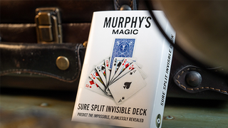 SURE SPLIT Invisible Deck Bicycle (Blue) | Murphy's Magic